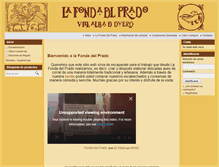 Tablet Screenshot of lafondadelprado.com